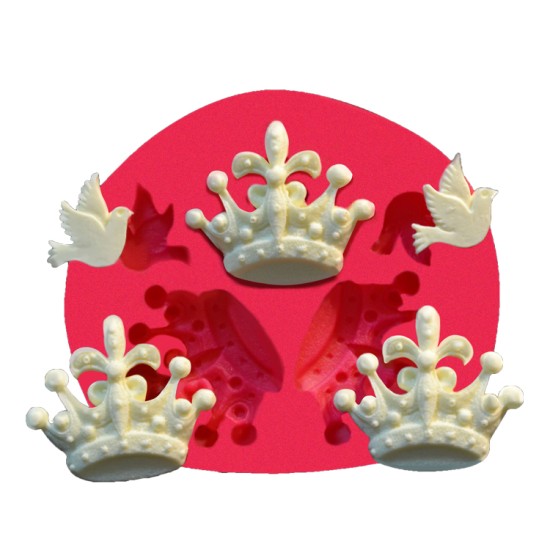 Vogel & Königin Krone Silikonform - 32837 - Cesil